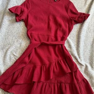 Banana Republic Crimson High Low Dress